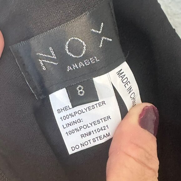 Nox Anabel Sequin Cocktail Dress Womens Medium Asymmetrical Cut Out One Shoulder - Picture 5 of 15